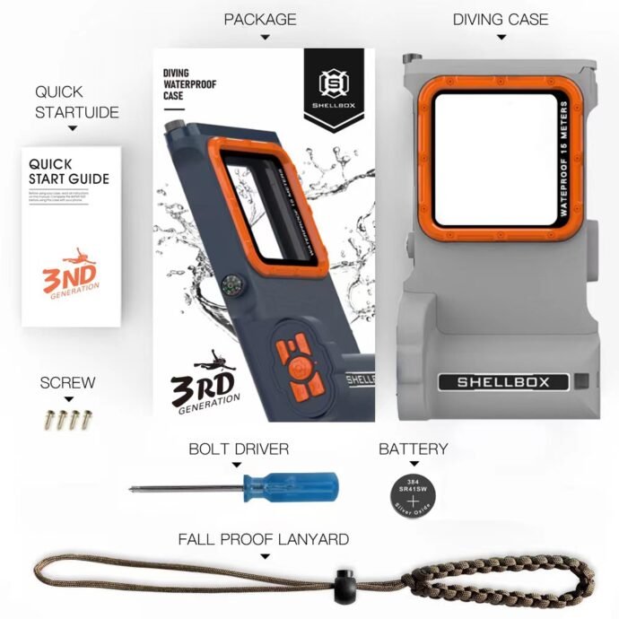 ⁦غطاء إحترافي للهاتف ومقاوم للماء - WaterProof Case⁩ - الصورة ⁦4⁩